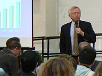 Dr. Richard Jackson speaking at the kick-off event.