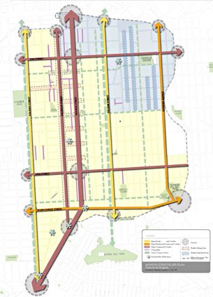 Mission Streetscape Plan map