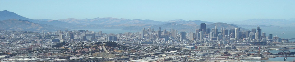 Aerial view of City skyline