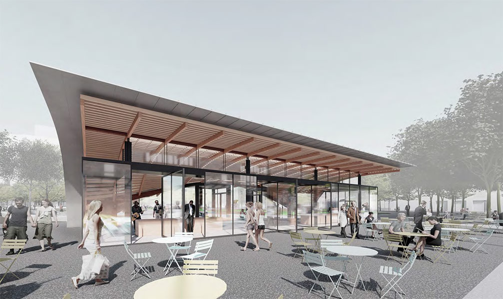 Grove Street Pavilion at Civic Center Plaza
