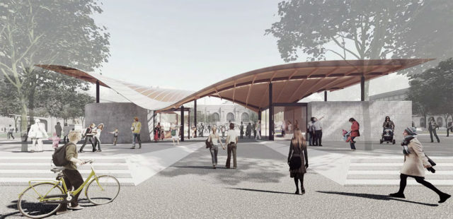 McAllister Street Pavilion at Civic Center Plaza