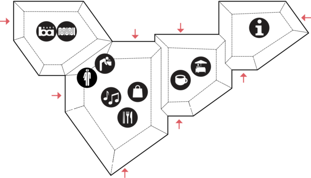 Layout of Bart Market Pavilion Concept