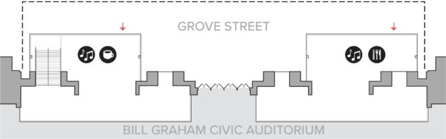 Layout of Bill Graham Pavilions Concept