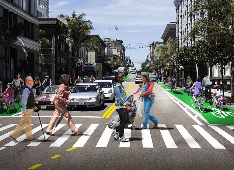Polk Streetscape Improvement Project rendering
